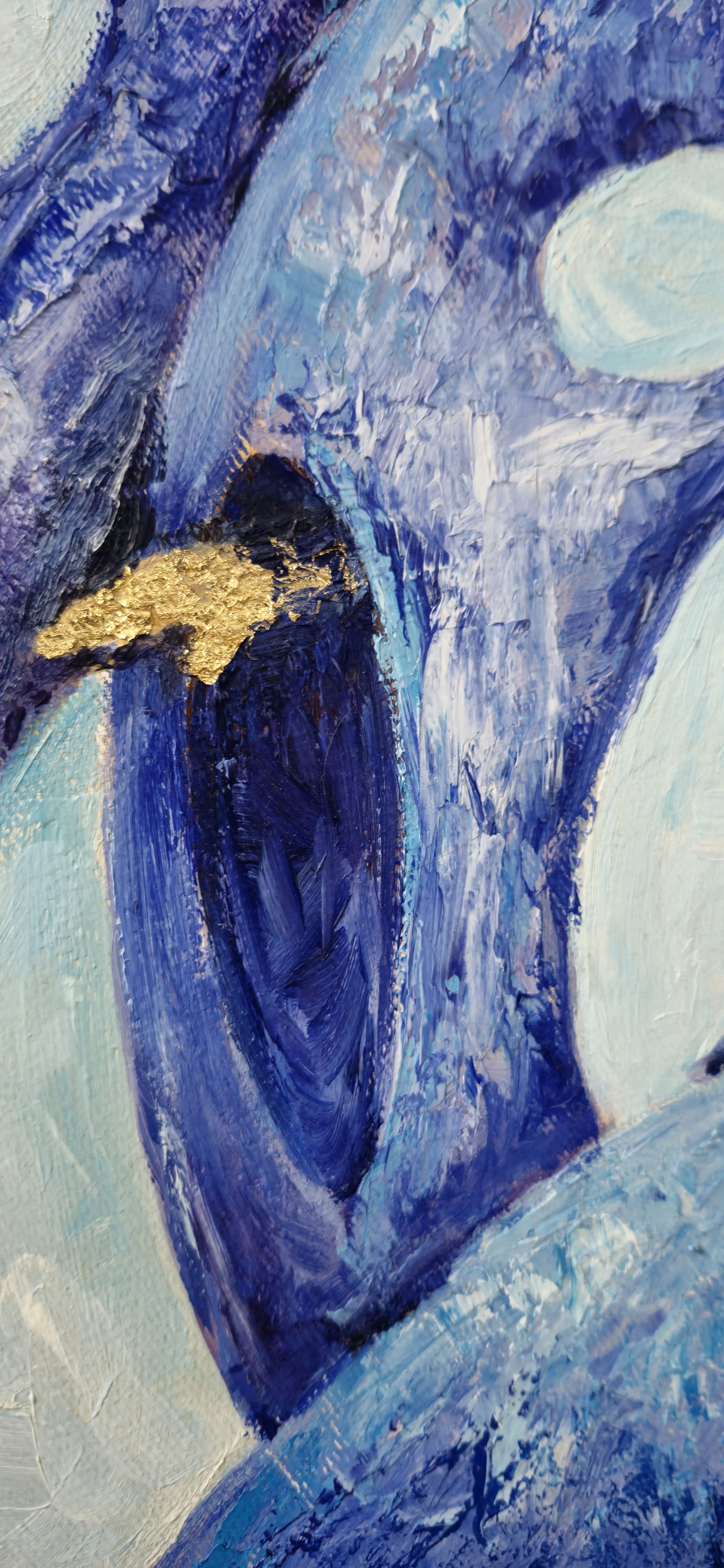 Image of Dream 1. Triptych by Oksana Lopokha, size: 40x60, made of Oil on canvas, Painting medium, part of the "Figures" series, priced at $800 Photo 2 of 4.