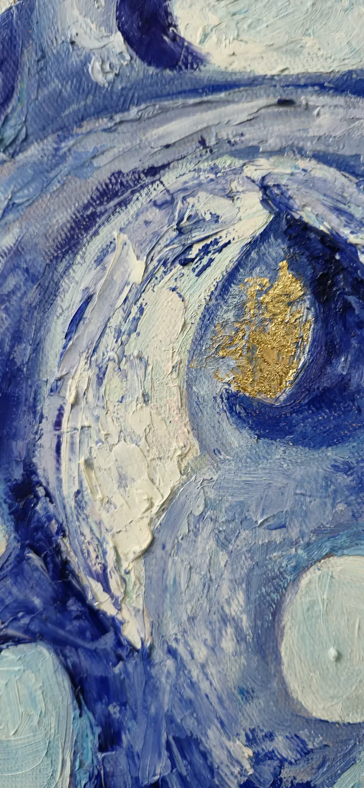 Image of Dream 1. Triptych by Oksana Lopokha, size: 40x60, made of Oil on canvas, Painting medium, part of the "Figures" series, priced at $800 Photo 3 of 4.