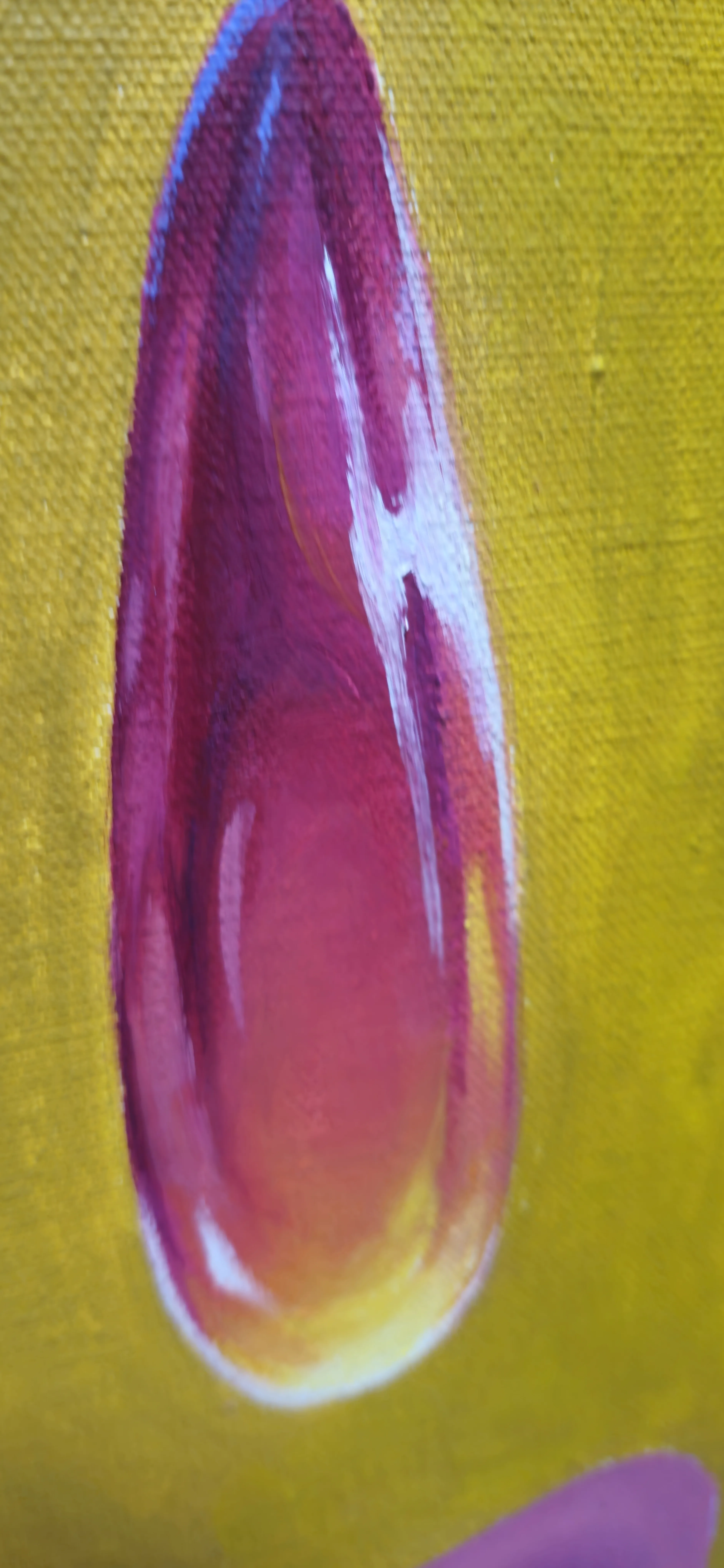 Image of The Source Within by Oksana Lopokha, size: 162x51cm, made of acrylic, Painting medium, from Ukraine, part of the The Myth of the Inner World series, priced at $1200 Photo 2 of 7.