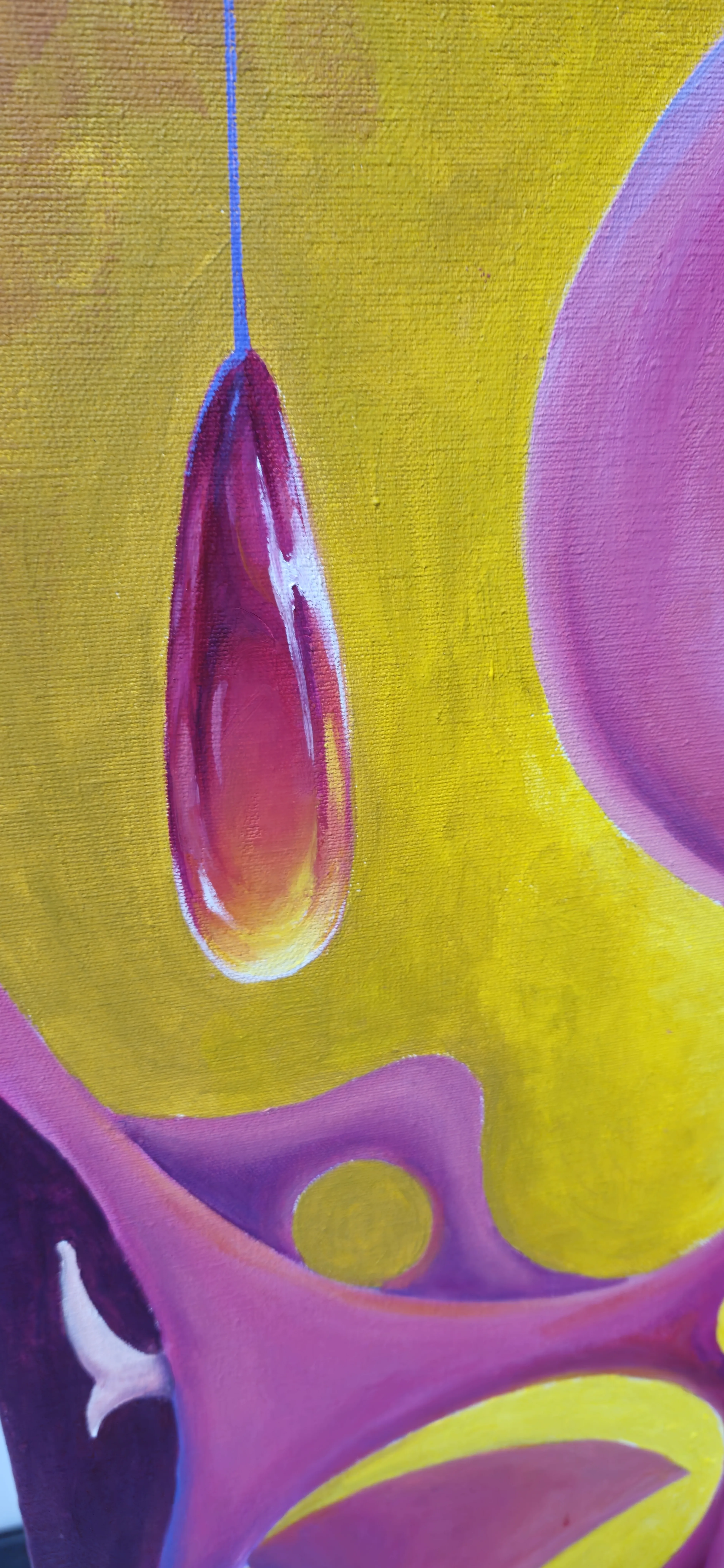 Image of The Source Within by Oksana Lopokha, size: 162x51cm, made of acrylic, Painting medium, from Ukraine, part of the The Myth of the Inner World series, priced at $1200 Photo 4 of 7.