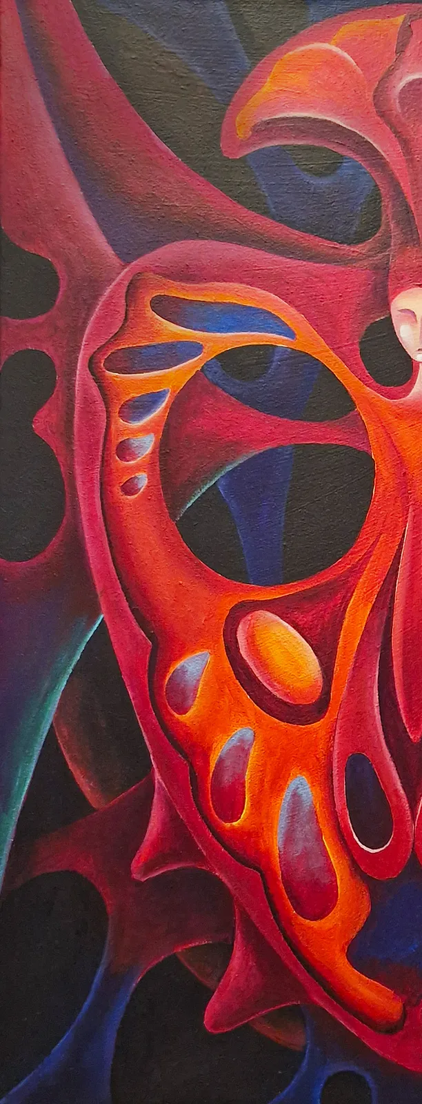 Image of Heart by Oksana Lopokha, size: 60x80, made of Acrylic, Painting medium, part of the "Figures" series, priced at $1000 Photo 5 of 6.