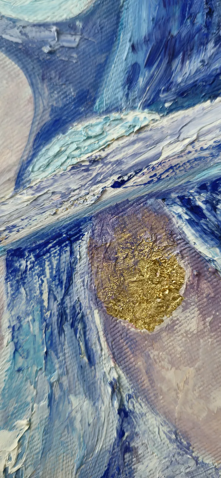 Image of Dream 2. Triptych by Oksana Lopokha, size: 40x60, made of Oil Paints, Painting medium, from Ukraine, part of the "Figures" series, priced at $800 Photo 2 of 5.