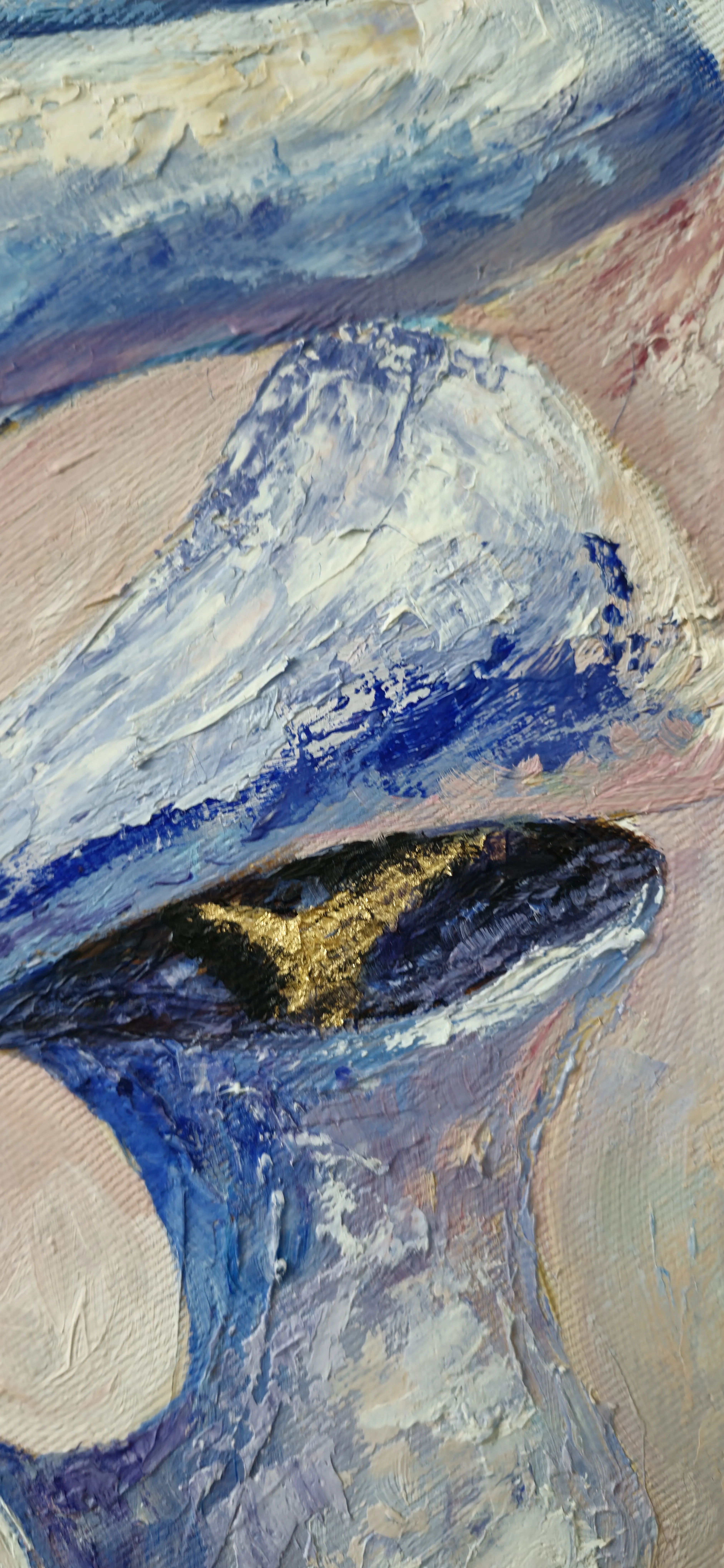 Image of Dream 2. Triptych by Oksana Lopokha, size: 40x60, made of Oil Paints, Painting medium, from Ukraine, part of the "Figures" series, priced at $800 Photo 3 of 5.