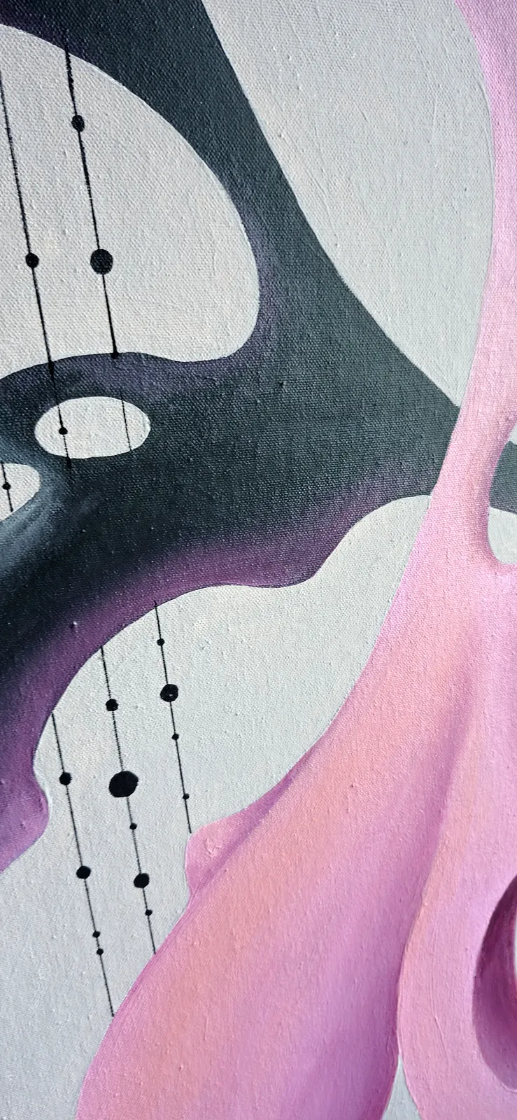 Image of Harmony mutation by Oksana Lopokha, size: 40x60cm, made of Acrylic on primed MDF, Painting medium, from Ukraine, part of the Vectors Within series, priced at $430 Photo 4 of 5.