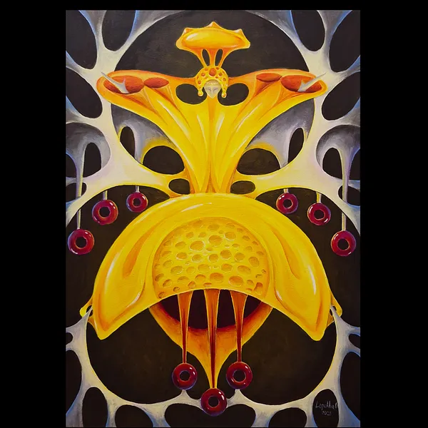 Image of Other World by Oksana Lopokha, size: 50x70, made of Acrylic, Painting medium, from Ukraine, part of the "Figures" series, priced at $960