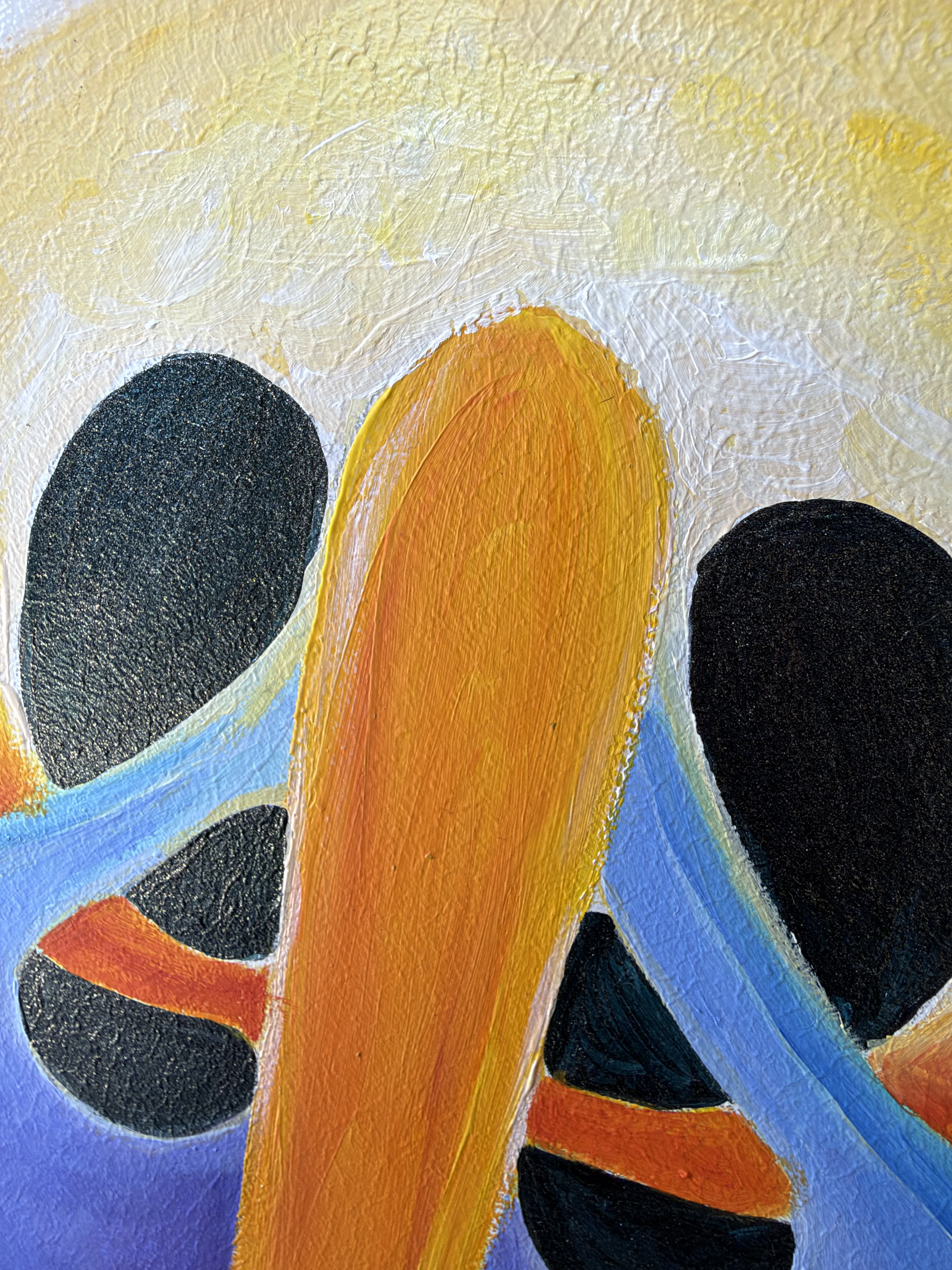 Image of Увібрати світло by Oksana Lopokha, size: 35х50, made of Акрил, МДФ, Живопис medium, from Україна, part of the Фігури series, priced at $400 Photo 2 of 6.