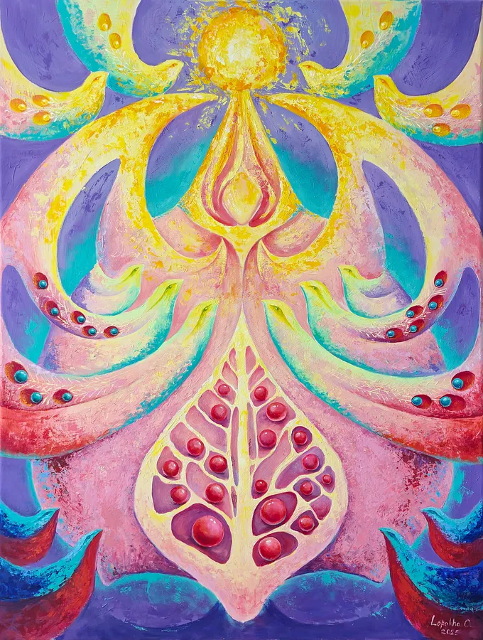 Image of Untitled by Oksana Lopokha, size: 74х100, Painting medium, part of the "Figures" series