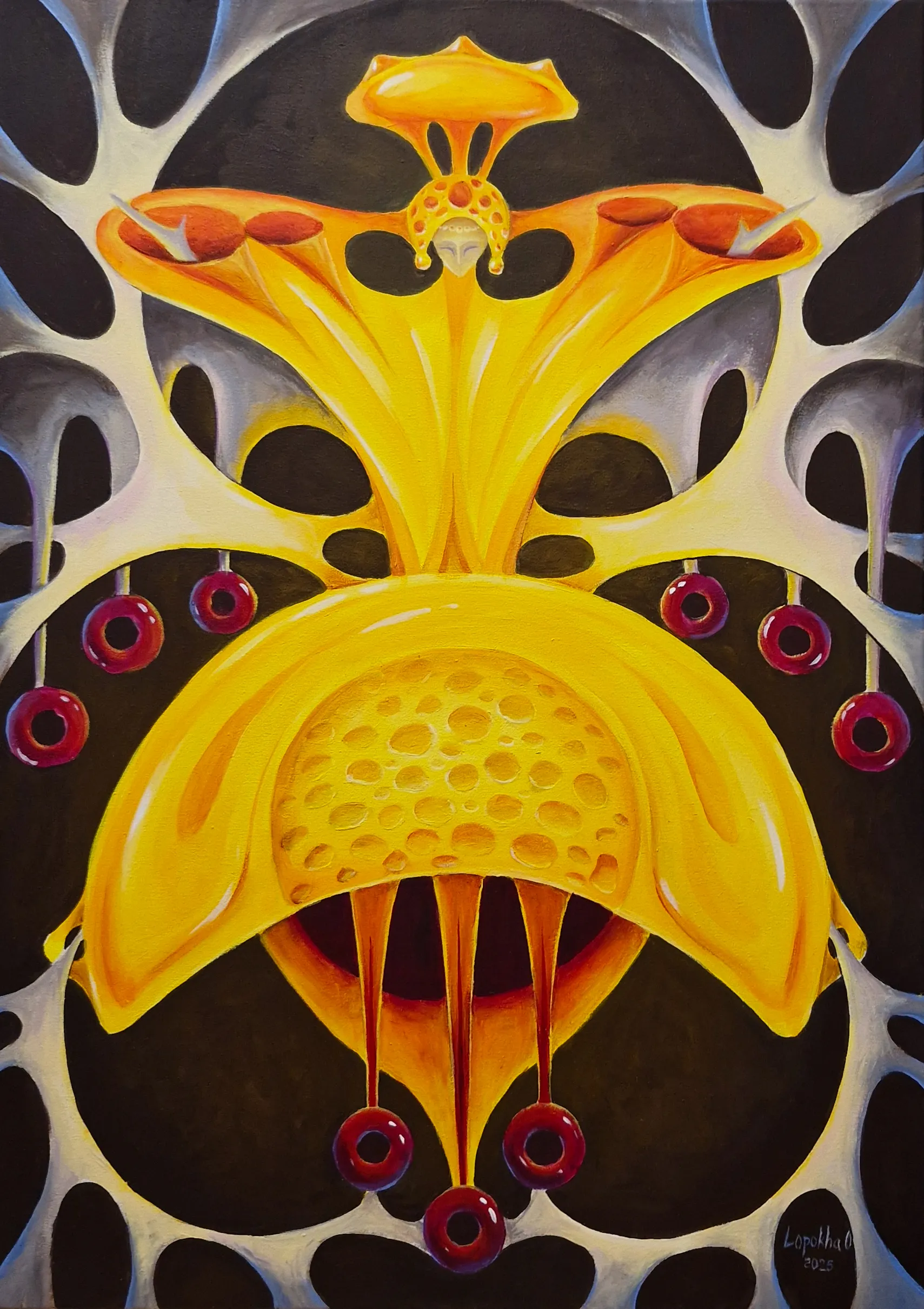 Image of Untitled by Oksana Lopokha, size: 50х70, Painting medium, part of the "Figures" series, priced at $1500 Photo 1 of 4.