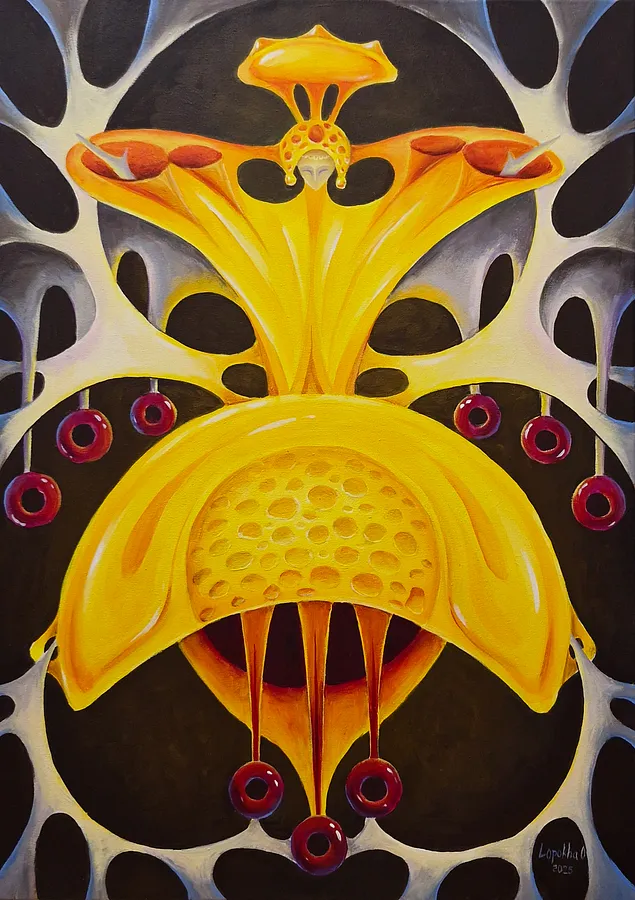Image of Untitled by Oksana Lopokha, size: 50х70, Painting medium, part of the "Figures" series, priced at $1500 Photo 1 of 4.