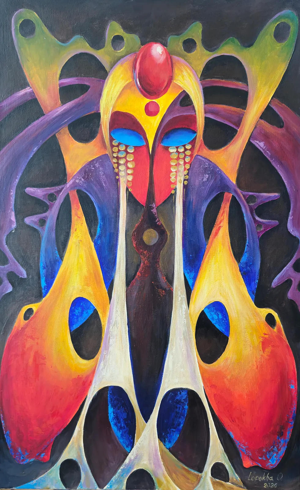 Image of Присутність by Oksana Lopokha, size: 50х80, Painting medium, part of the Хранителі series, priced at $1200 Photo 1 of 5.