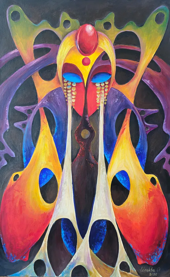 Image of Присутність by Oksana Lopokha, size: 50х80, Painting medium, part of the Хранителі series, priced at $1200 Photo 1 of 5.