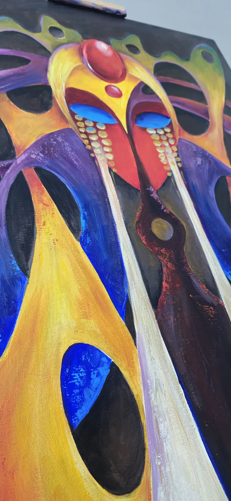 Image of Присутність by Oksana Lopokha, size: 50х80, Painting medium, part of the Хранителі series, priced at $1200 Photo 5 of 5.